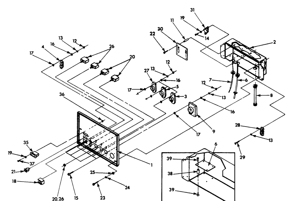 Control Panel Diagram and Parts List for 9862-1-1N168A  Briggs and Stratton Generator